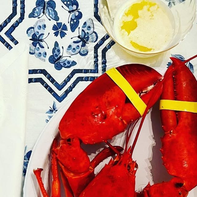 Fourth of July lobster with melted butter