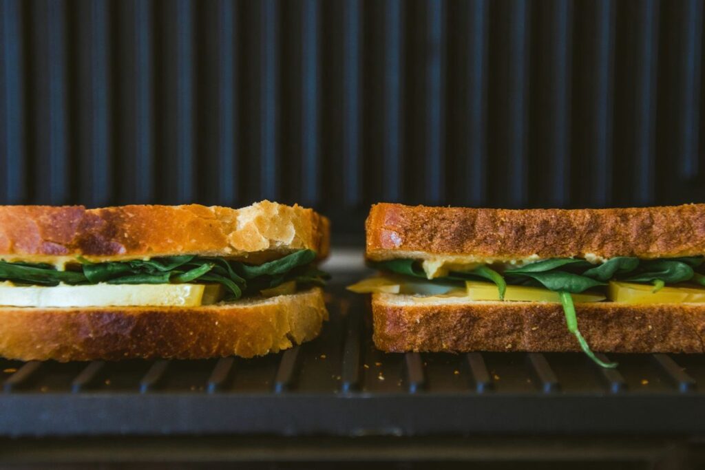 Grilled Cheese and Spinach Sandwich
