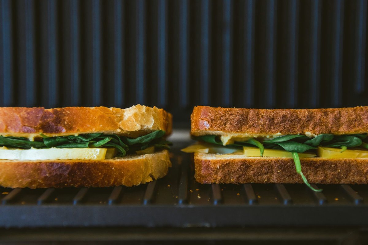 Grilled Cheese and Spinach Sandwich